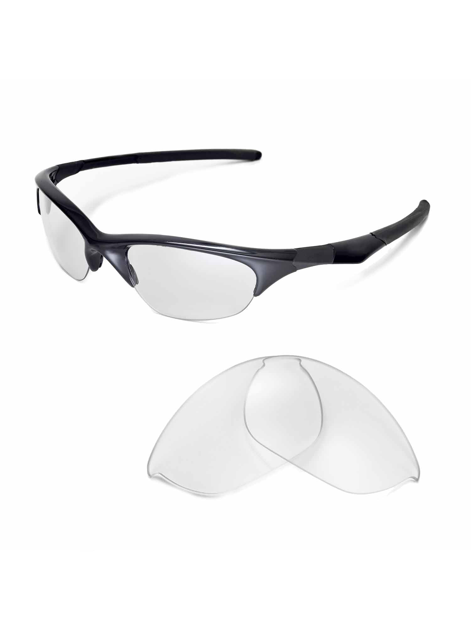 Walleva Clear Replacement Lenses for Oakley Half Jacket Sunglasses - image 1 of 7