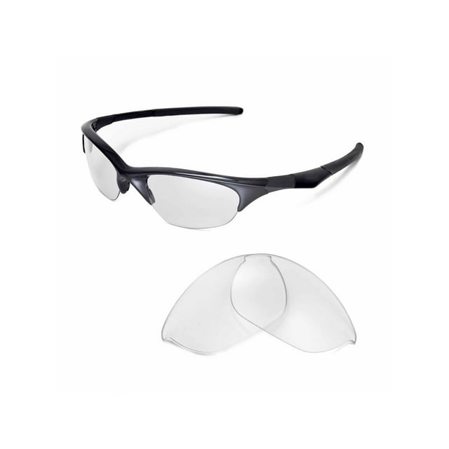 Walleva Clear Replacement Lenses for Oakley Half Jacket Sunglasses