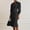 Black, variant on Sentmoon Long Sleeve Fall Dress Solid Color Collared Spring Break Dresses Pleated Slim Dress for Women for Beach and Vacation