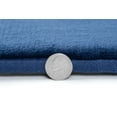 thumbnail image 2 of Clara Clark Bath Mat Bathroom Rug - Absorbent Memory Foam Bath Rugs - Non-Slip, Thick, Cozy Velvet Feel Microfiber Bathrug, Plush Shower, Toilet- Floor Bathmats Carpet - Blue - Contour Size 24"x20", 2 of 5