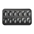 thumbnail image 2 of Nonstick Madeleine Pan for Baking, 12-Cavity Heavy Duty Nonstick Cookie Pans Baking Tray Mini Cake Mould Shell Shape Cookies Trays for Oven Baking (Black,1Pcs), 2 of 7