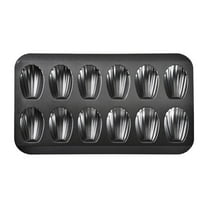 Madeleine Pans for Baking, 12 Cavity Heavy Duty Shell Shape Baking Mold Nonstick Cookie Cake Pan for Oven