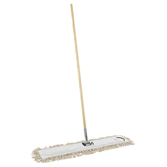 BWKM365C 36 in. x 5 in. Cotton Head 60 in. Wood Handle Cotton Dry Mopping Kit - Natural (1-Kit)