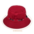 thumbnail image 3 of Chapeau de Pêcheur d'Extérieur Camping Randonnée Pare-Soleil Femme Chapeau en Coton d'Extérieur Ajustable Casquette de Pêcheur Ajustable, Rouge, 3 of 6
