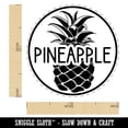 thumbnail image 2 of Pineapple Text with Image Flavor Scent Self-Inking Rubber Stamp Ink Stamper - Black Ink - Medium 1 Inch, 2 of 7