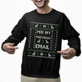 thumbnail image 2 of Funny Christmas Sweatshirt, Per My Previous Email Ugly Christmas Sweater, Office Humor Xmas Sweater,, 2 of 5