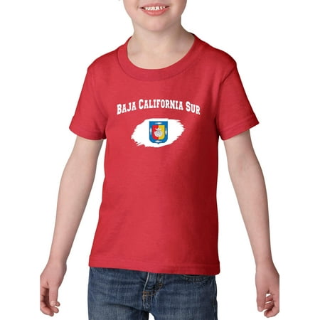 Mexico State of Baja California Sur Toddler Heavy Cotton T-Shirt Kids Tee Clothing