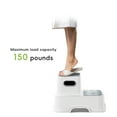 thumbnail image 3 of UNCLE WU Step Stool for Kids (2 Pack) - Anti-Slip Surface Potty Stool - Two Step Stool Sturdy Bottom/Kitchen for Toddlers/Adult（Gray White）, 3 of 8