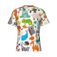 thumbnail image 4 of Qekee Animals Classic Fit T-Shirt Men's Shirt Men's Tight Short Sleeves for Exercise, Running, Mountaineering - Animals, 4 of 9