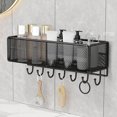 thumbnail image 1 of Cagogo Clearance Under $5 Hanging Storage Baskets Organizer Wall Mount, Metal Wire Storage Bin Rack for Kitchen Bathroom Shower Spice Shelf Home Decor Essentials with Hooks, 1 of 6