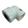 thumbnail image 1 of Codo de Ambre Interno PPR para Ingeniería de Tuberías, Decoración , Construcción de Sistemas de Agua Fría y Caliente, etc. 3-4 pulgadas 25 cm C Soledad Conector de adaptador PPR, 1 of 9