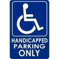 thumbnail image 1 of Handicapped Parking Only Parking Sign, 1 of 1