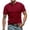Wine, variant on Henley Shirts for Men Summer Casual Short Sleeve Plain Basic Henley Tshirts Mens Tees Work Shirt
