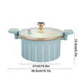 thumbnail image 3 of KeirineCC Baking 8L Enamel Micro Pressure Pot Korean Vacuum Non stick Soup Pot Non Stick Soup Pot Multifunctional Double Ear Stewing Boiling Pot Enamel,16x10x6 Inches (8L Blue), 3 of 8