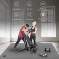thumbnail image 4 of GXMMAT Large Exercise Mat 8'*6'(7mm), Extra Wide Non-Slip Workout Mats for Home Gym Flooring, Shoe Friendly, Grey, 4 of 7