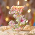 thumbnail image 5 of Numeral Birthday Candles, Cute Dinosaur Theme Smokeless Non-Toxic Wax Cake Topper for Boys 1st Birthday Party Celebration Supplies, C, 5 of 7