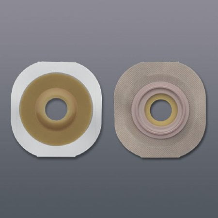 FlexWear Colostomy Barrier Pre-Cut, Standard Wear Tape 2-1/4 Inch Flange Red Code Hydrocolloid 1-1/4 Inch Stoma, 14506 - Box of 5