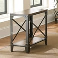 thumbnail image 2 of Winston Table d'Appoint Rustique Moyenne Cerisier avec Cadre en Métal, 2 of 4
