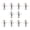 Silver, variant on LAIQIEN 10pc Stainless Steel Spinnerbait Props Fly Propeller Spinnerbait Fishing Lures
