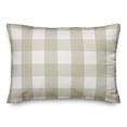 thumbnail image 2 of Creative Products Joy on Beige Plaid 14x20 Spun Poly Pillow, 2 of 3