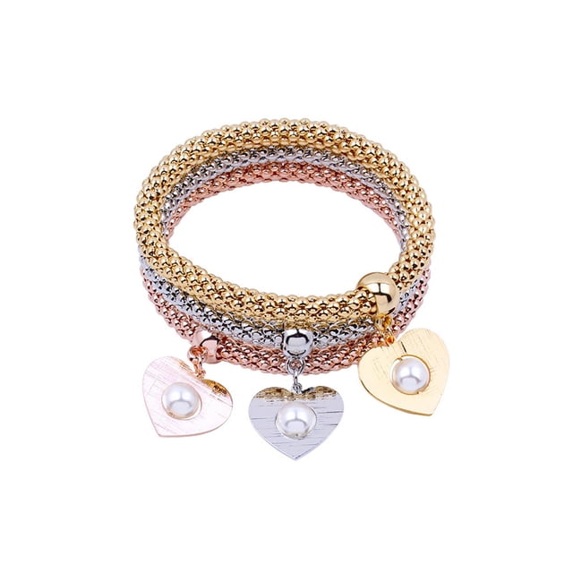 Pulseras multicapa Sunnimix Colgante de Cristal Vintage para Oficina Aniversario