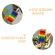 thumbnail image 3 of 2 esponjas exfoliantes corporales con forma de helado, lindas esponjas de lufa para baño, esponjas exfoliantes para ducha, suaves y para mujeres, 3 of 8