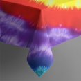 thumbnail image 4 of Rainbow Tie Dye Mandala Pattern Rectangle Tablecloth 60"x102",Waterproof Polyester Rectangle Table Cloth, Wipeable Spillproof Polyester Tablecloth for Dining, Camping, Indoor and Outdoor, 4 of 6