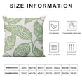 thumbnail image 6 of COMIO  Leaf Decorative Throw Pillow Cover Tropical Green Leaves Pillow Case for Couch Sofa Bedroom, Plant Monstera Leaf Pillow Cover Handmade Pillowcase Set of 2, 6 of 6