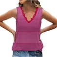 thumbnail image 4 of Vekome Plus Size Tank Tops for Women Plus Size Sleeveless Shirts V Neck Casual Tee Shirts Solid Color Tunic Summer Pullover Tops, 4 of 7