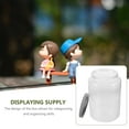 thumbnail image 3 of OULII Mason Jars Plastic For Dustproof Storage Clear Design Transparent 1Pcs, 3 of 8