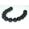 thumbnail image 2 of K-KED 14MM BLACK AGATE GEMSTONE GRADE A ROUND LOOSE BEADS 15.5", 2 of 4
