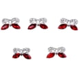 thumbnail image 2 of 10 abalorios de lazo de de imitación 3D roja para uñas postizas de acrílico para decoración de uñas DIY Mariposa Cristal Rojo Zulema Clavo de aleación engomada del arte, 2 of 8
