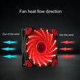 thumbnail image 6 of Xinyolin 15 LED Lights Hydraulic Bearing Long Service Life Silent 3Pin 4Pin Computer Case Fan, 6 of 8
