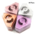 thumbnail image 2 of Fake Eyelashes Fluffy Natural 10 Pairs Waterproof Faux Mink Lashes Makeup Lashes, 2 of 10