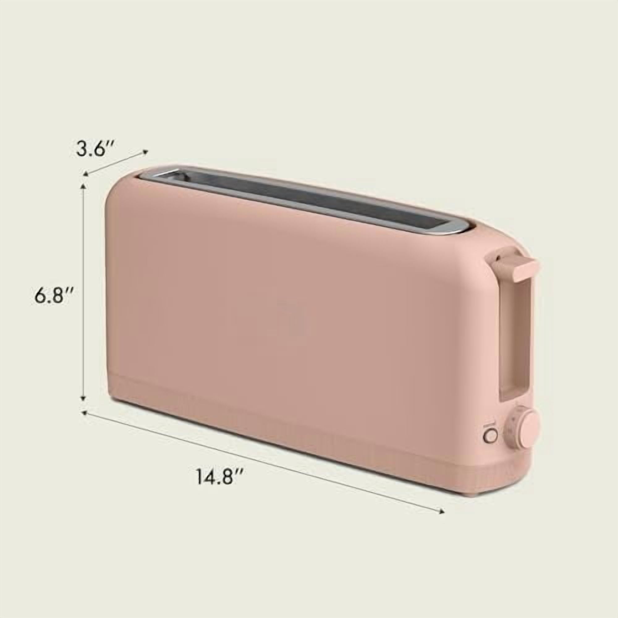 2 Slice Slim Toaster, Fits-anywhere™ Kitchenware, 6 Setting Shade Control with Reheat & Cancel Buttons, Fits sourdough, 10” Long Slot, Anti Jam & Auto Shutoff, 900 Watt, Blossom