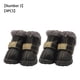 thumbnail image 3 of Greeniant TureClos, 4 Uds., zapatos para perros, botas de nieve impermeables de lana difusa cálida, calzado de invierno para mascotas de cuero PU Ropa para mascotas negro tipo 3 Greeniant PT000057-08B, 3 of 6