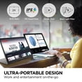 thumbnail image 2 of ViewSonic VG1656-2K Monitor portátil IPS WQXGA 1600p de 16 pulgadas con USB C de 65 W con alimentación bidireccional y cubierta inteligente con soporte incorporado, 2 of 5