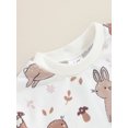thumbnail image 4 of Bagilaanoe Newborn Baby Girl Boy Easter Rompers Floral Print Short Sleeve Bodysuits 3M 6M 12M 18M Infant Casual One Piece Short Jumpsuit, 4 of 8