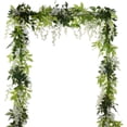 thumbnail image 6 of Mdesiwst 200CM Artificial Wisteria Flower Garland Wedding Garden Indoor Outdoor Wall Hanging Faux Climbing Floral Greenery Drooping Ivy Decoration, 6 of 7