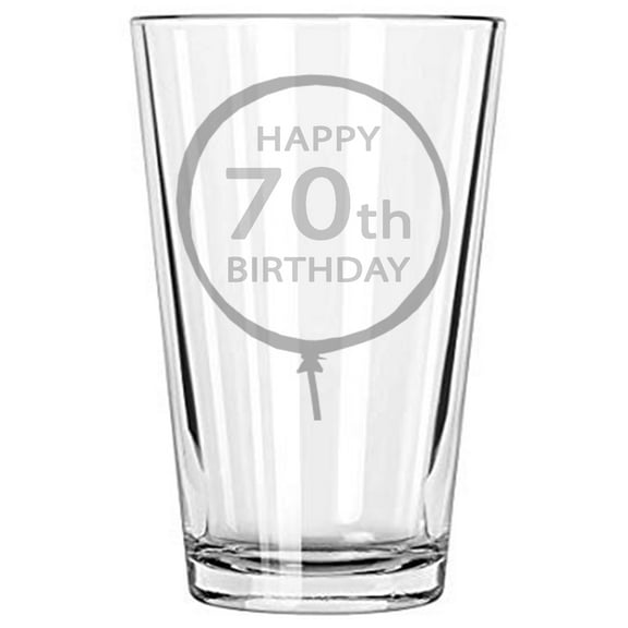 Happy Birthday 16 oz Beer Glass 70