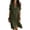 Army Green, variant on Women's Short Sleeve Shirt Dresses Casual Solid Color Button Down Midi Dresses for Summer Daily Vacation