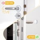 thumbnail image 5 of Uxcell 6Pcs 1.18" Protector de pared para tope de puerta con adhesivo, topes de puerta convexos claros, 5 of 7