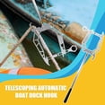 thumbnail image 2 of Yazoeia Telescoping Boat Dock Hook,Mooring Rope Dock Hook Boat Threader,Dock Hook Cable Wire Guider Ship Parking Tool,Multi-Function Alloy Telescopic Mooring Rope Threading Hook-1/2 Set, 2 of 7