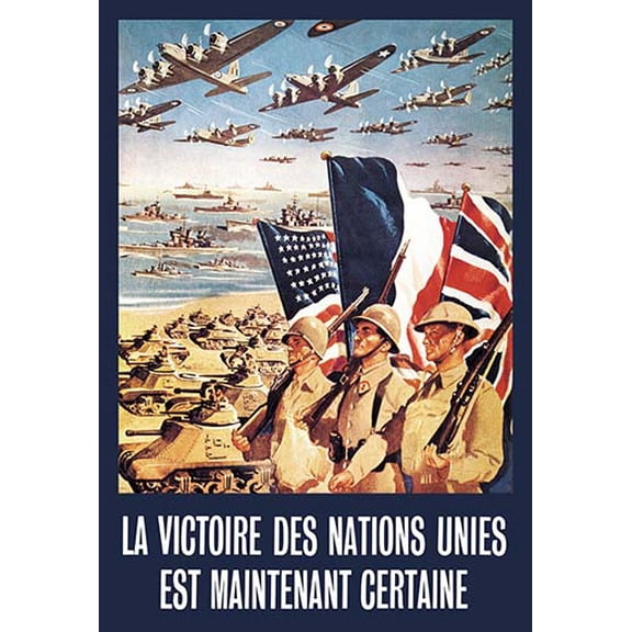 La Victoire des Nations Unies Fine art canvas print (20" x 30")