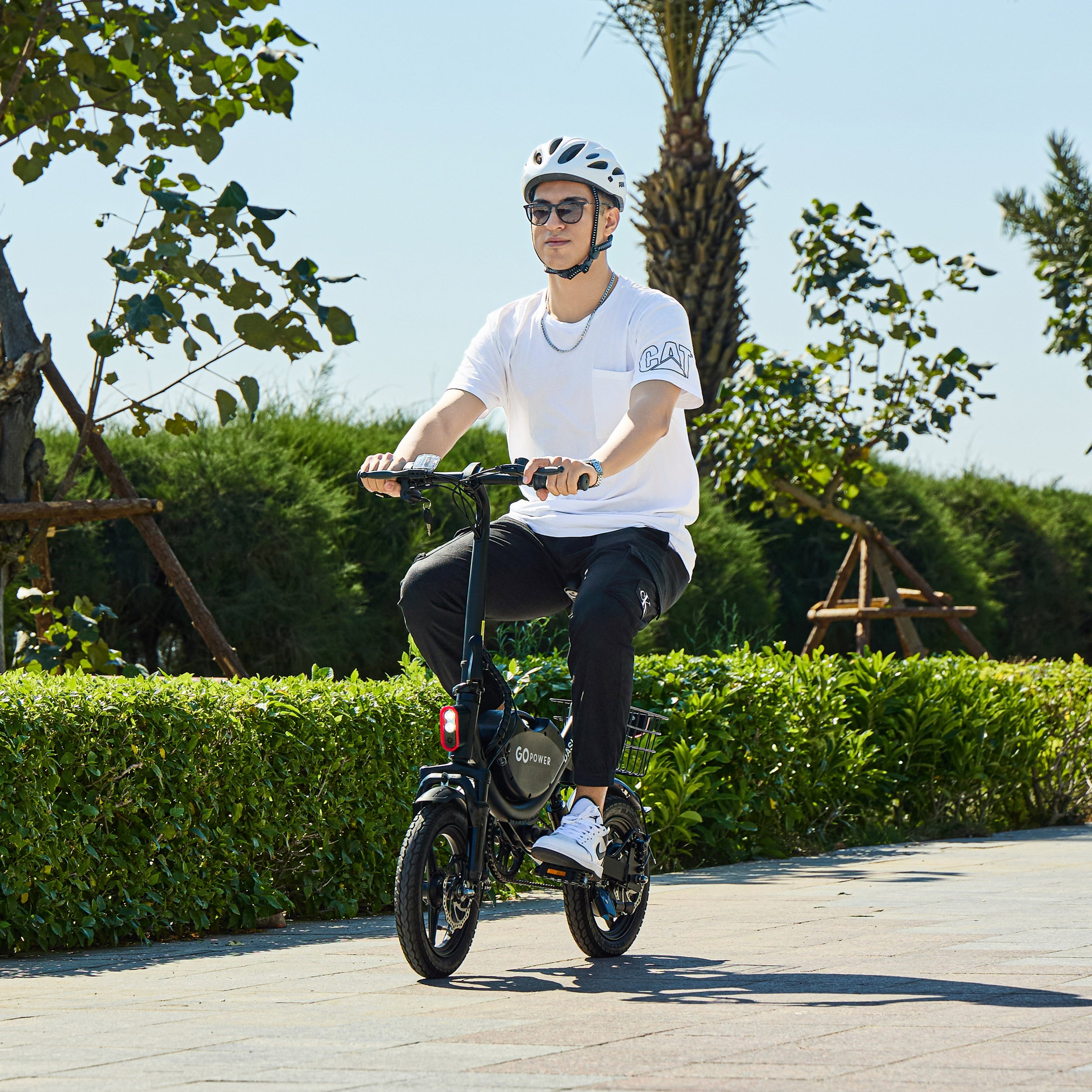 Gopowerbike Go Dash Compact Folding Adult Mini Ebike | 400W 36V 20mph Top Speed | 14yo and Above