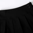 thumbnail image 5 of Bienzoe Girl's Pleated Hem School Uniform Skirt Black 6, 5 of 9