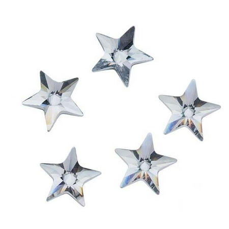 - Swarovski Crystal, #2816 Rivoli Star Flatback Rhinestone 5mm, 10 Pieces, Crystal