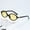 Black frame yellow film, variant on New vintage anti-blue light sunglasses ins oval versatile prescription eyeglass frame