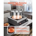 thumbnail image 2 of VEVOR Portable Commercial Induction Cooktop 5000W Countertop Burner 16 Temp Levels, 2 of 9