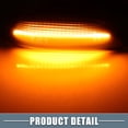 thumbnail image 5 of LED Side Marker Light 30722641 Front Turn Signal Lights for Volvo S60 Black Lens Amber LED Light 1 Pair, 5 of 6